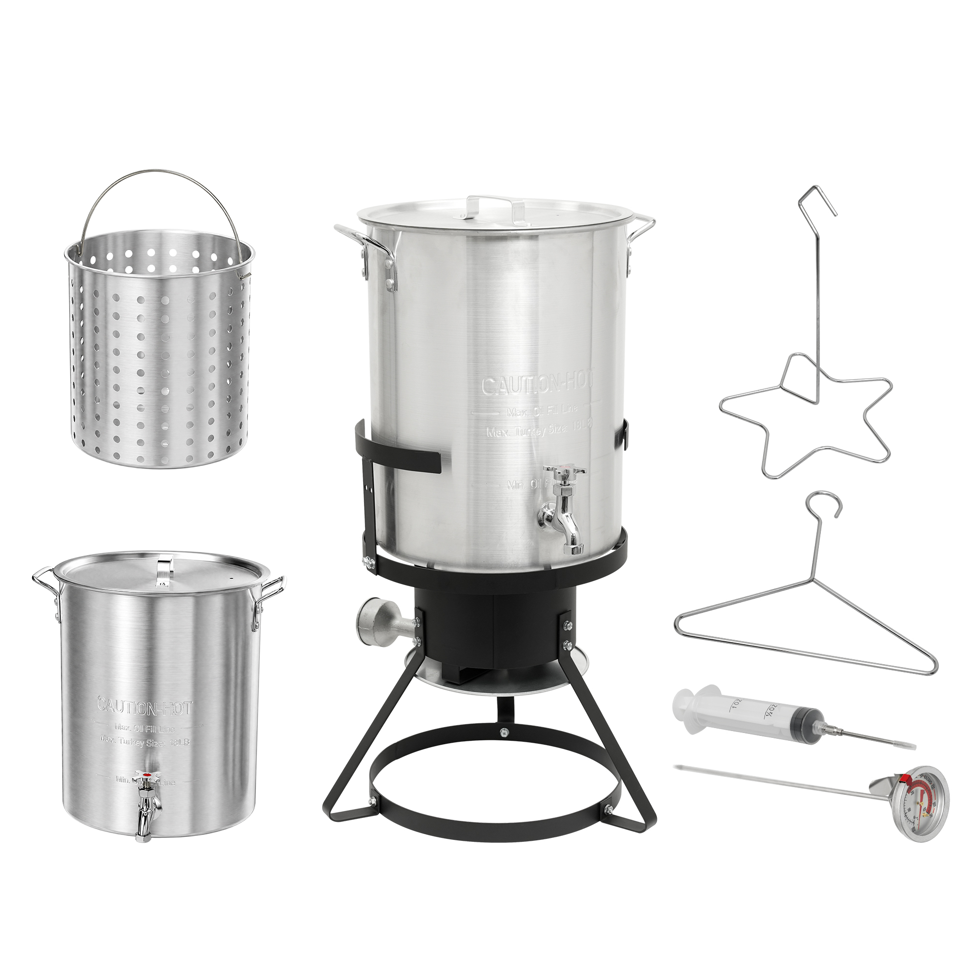 30QT Turkey Fryer Kit with Spigot